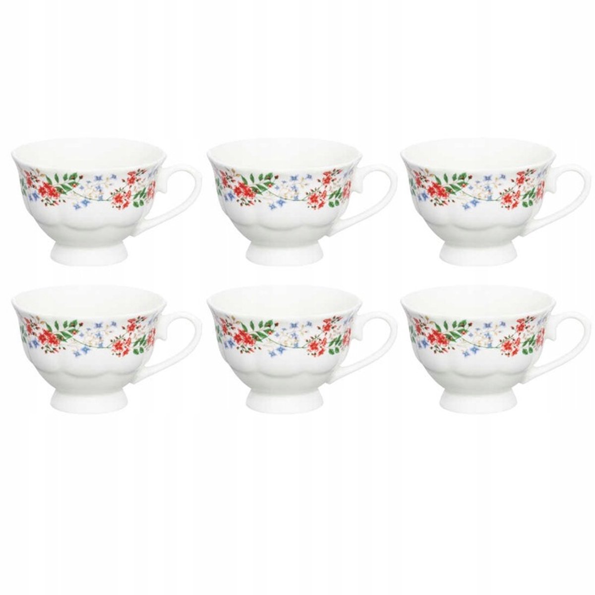 Ambitie Rosalia Koffieservies 12-delig - Porselein met Bloemendecor