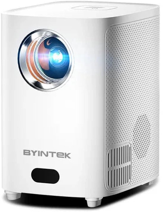 Byintek - X15 - Beamer - Projector Beamer - Mini Meamer - 1280x720dpi - 20W - DLP Automatische focus - met WiFi - 250 ANSI Lumens - Android 11.0 - Wit