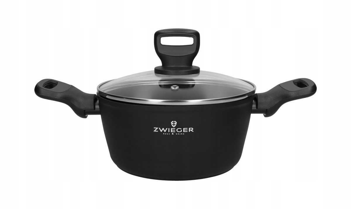 Zwieger Stiga Aluminium Pan 2L 18cm met Deksel - Anti-aanbak