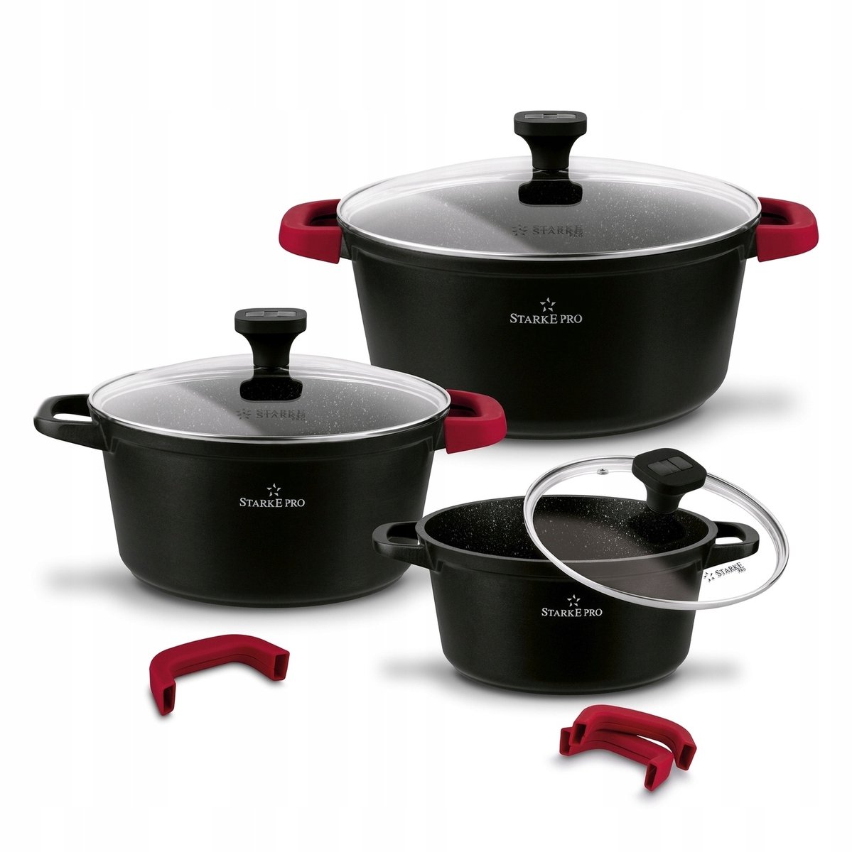 Starke Pro Ochre Pannenset 6 Delen - Inductie & Oven Geschikt