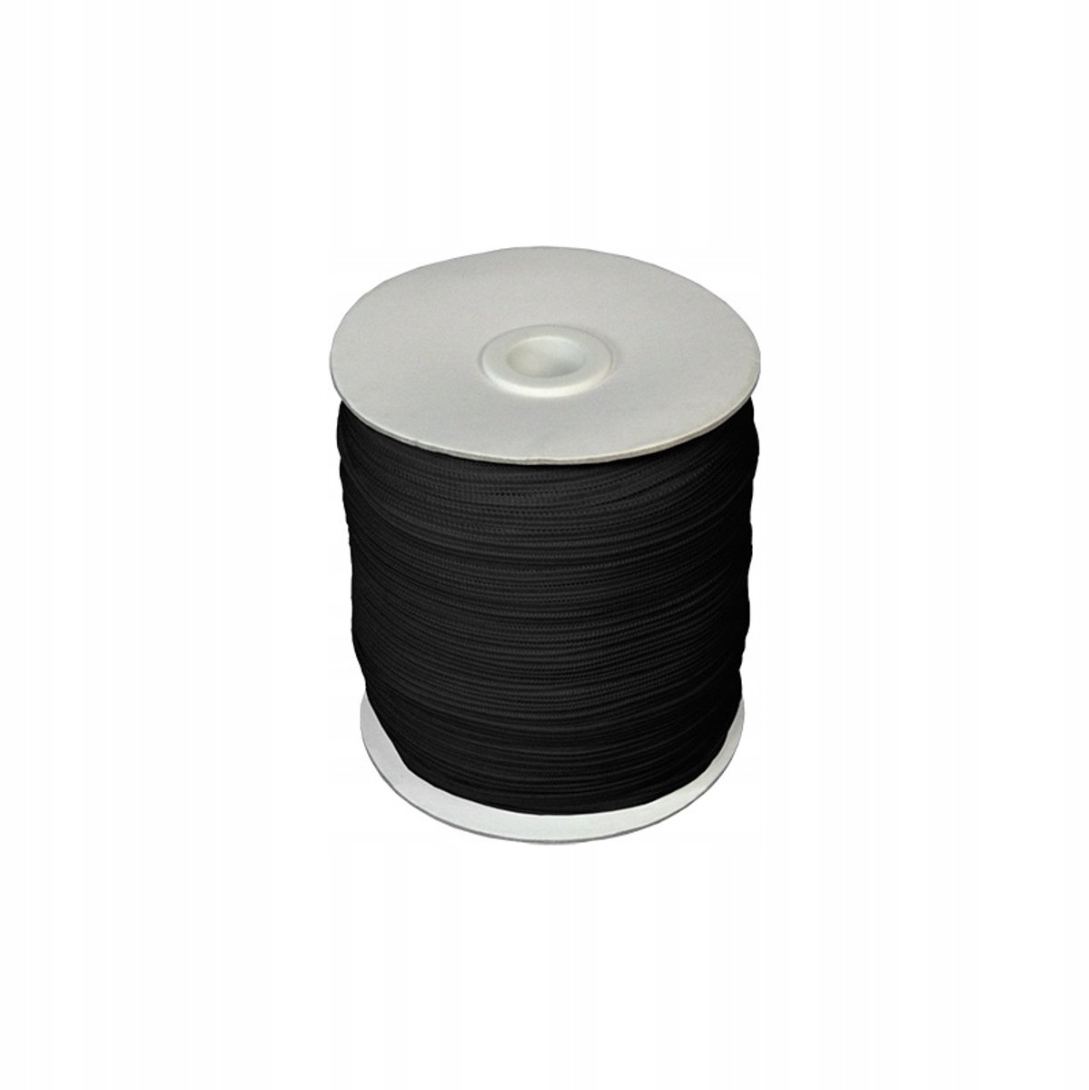 Zwarte elastische band, 5 mm breed, 5 meter lang, voor kleding en knutselen
