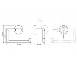 Bemeta Wandhouder Toiletpapier - Chroom Messing