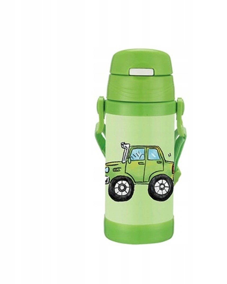 Maestro Kinder Thermobeker met Rietje 350ml Auto's MR-1640-35-B
