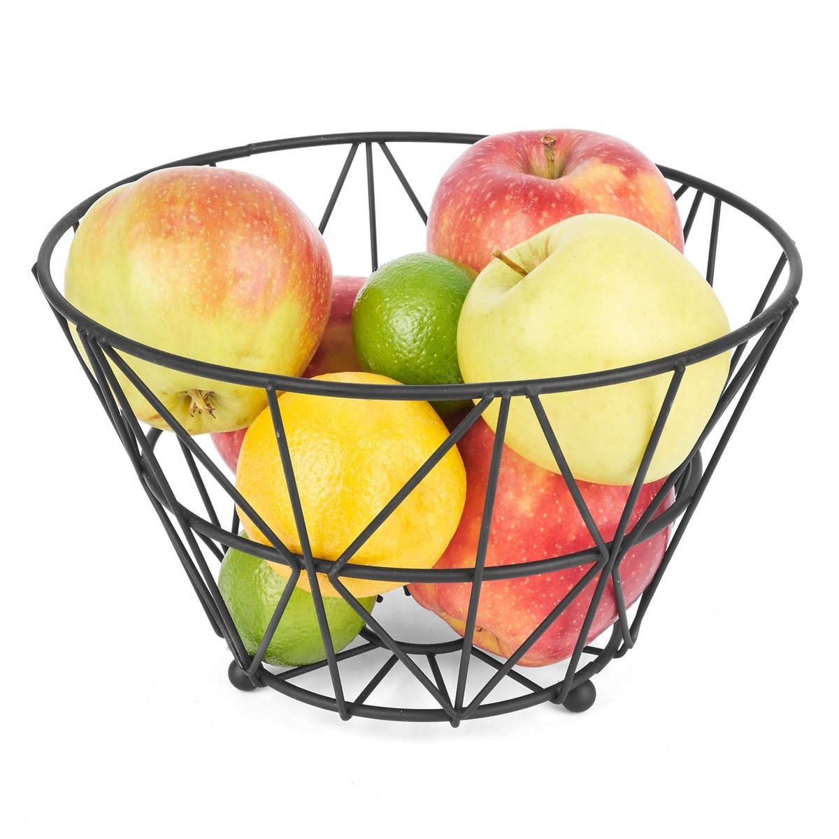 Tadar Tulum Metalen Fruitmand 24x15 cm Zwart