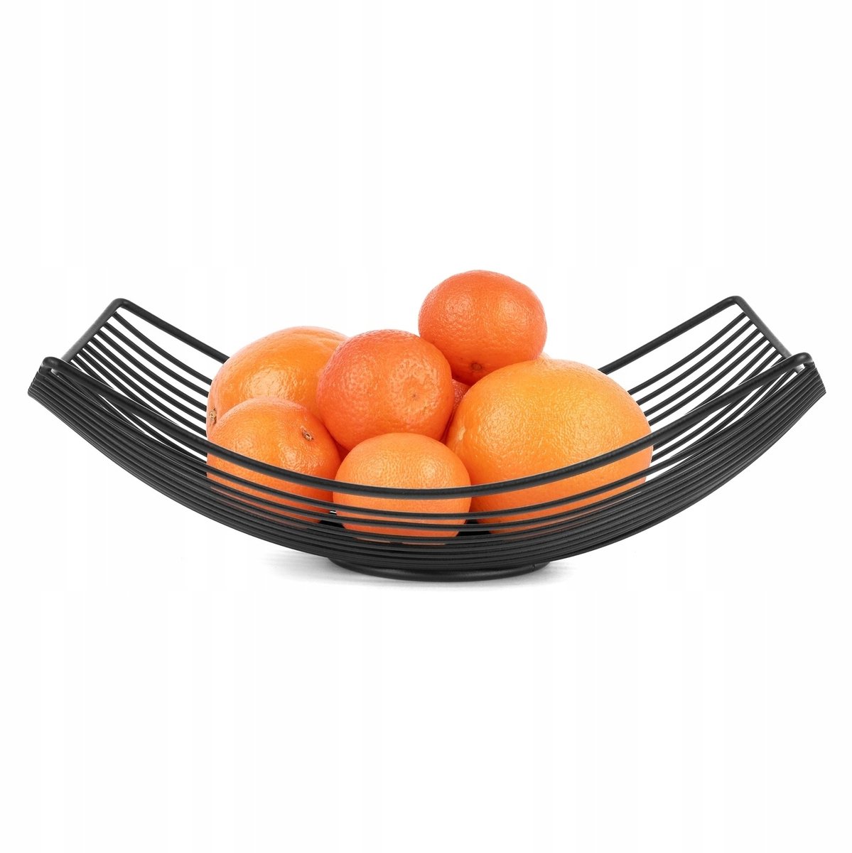Tadar Della Fruitmand 31x23x10 cm - Modern Zwart Metalen Mandje