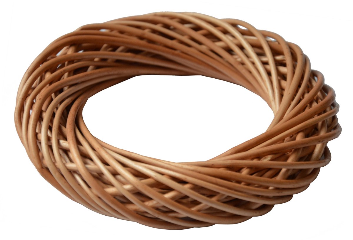 Wikkelen Krans 10cm - Natuurlijke Vlechtwerk Basis