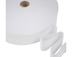 Elastiek 25mm Wit 25m - Kleding & Ambachten
