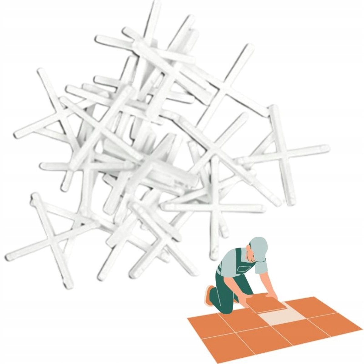 SOLID Afstandhouders 2,5 mm - 100 stuks - Perfect Tegelen