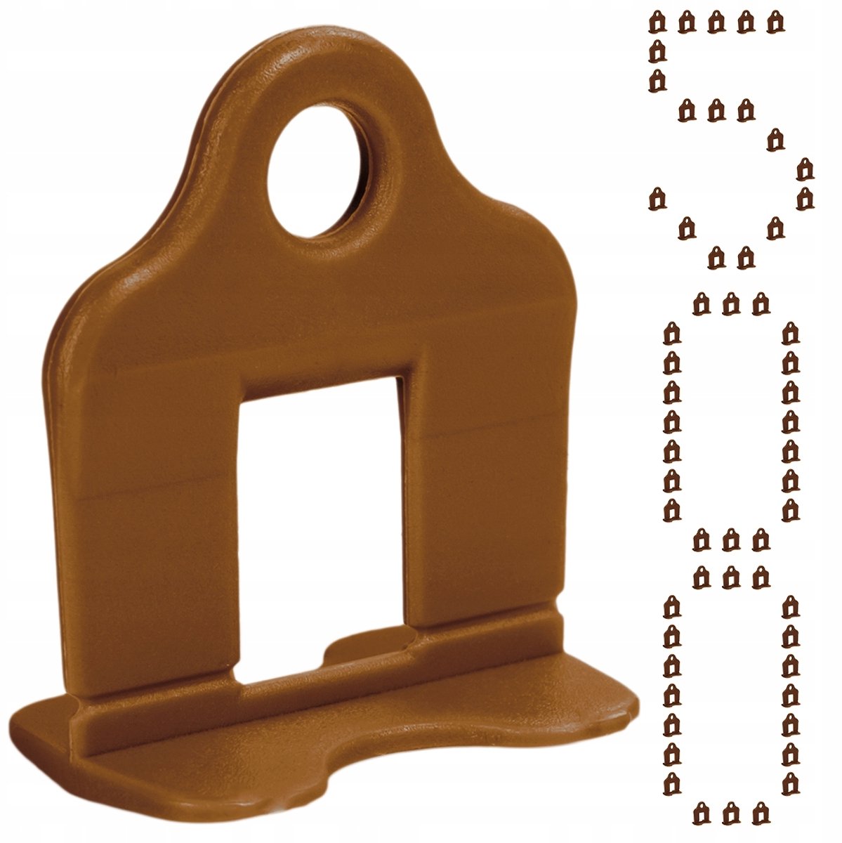 Simplefix Tegelnivelleersysteem Clips 2mm Bruin 500 Stuks