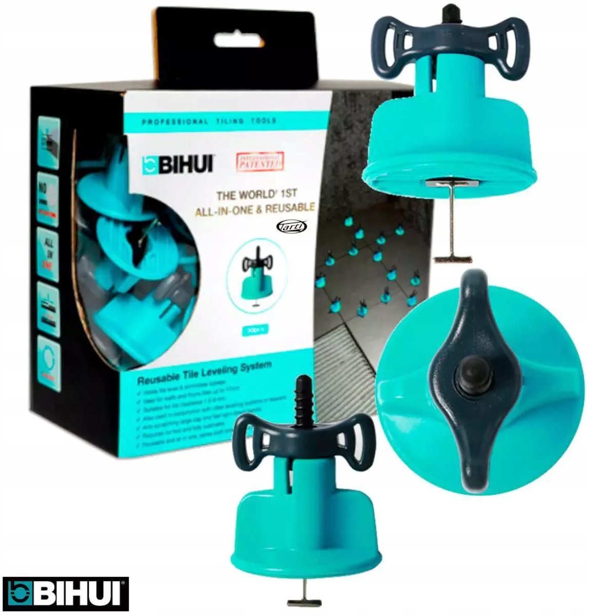 Bihui TSL50 Herbruikbaar Tegel Leveling Systeem - 50 Stuks