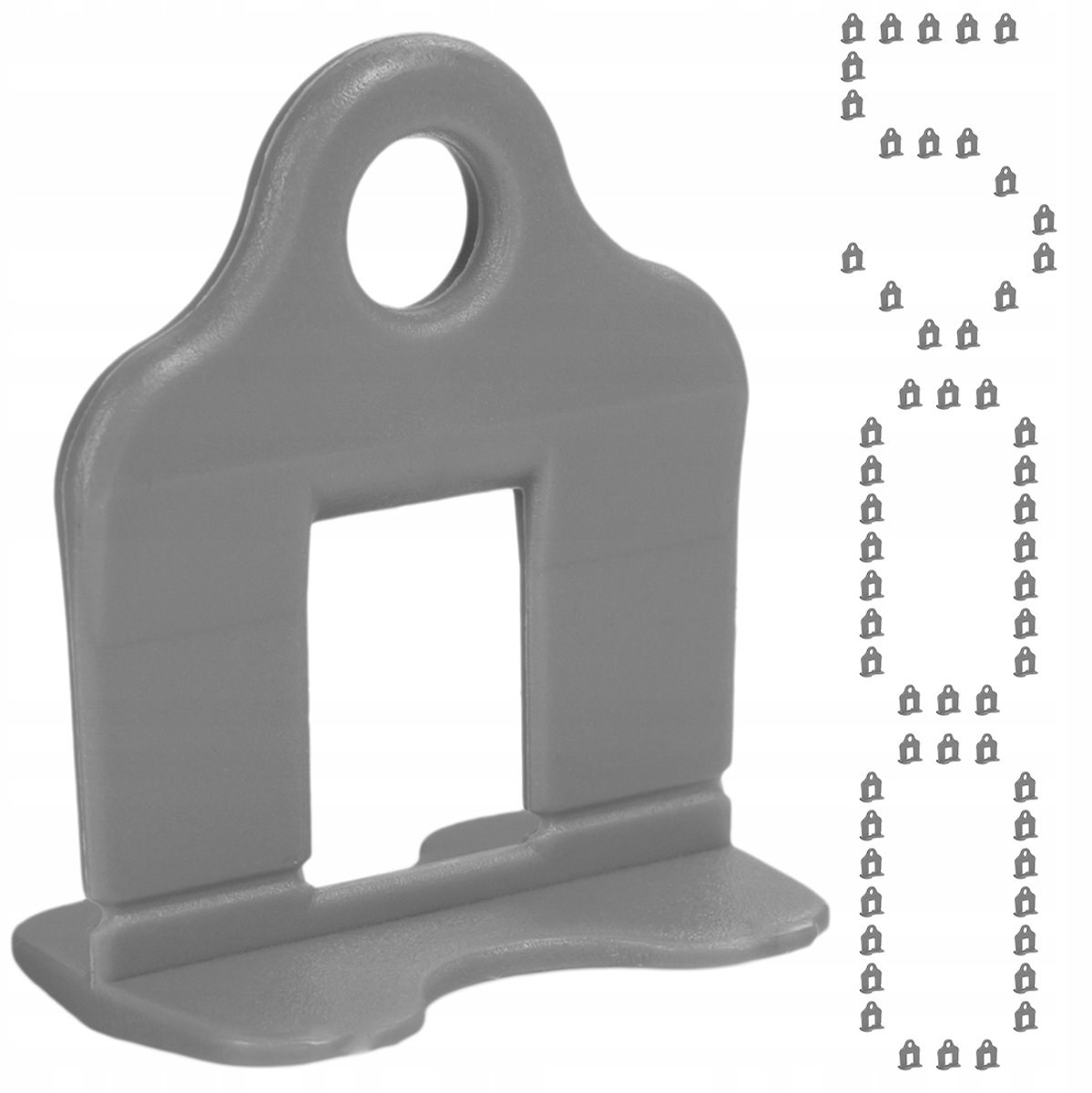 Simplefix Tegellevelsysteem Clips Grijs 1,5mm 500 Stuks