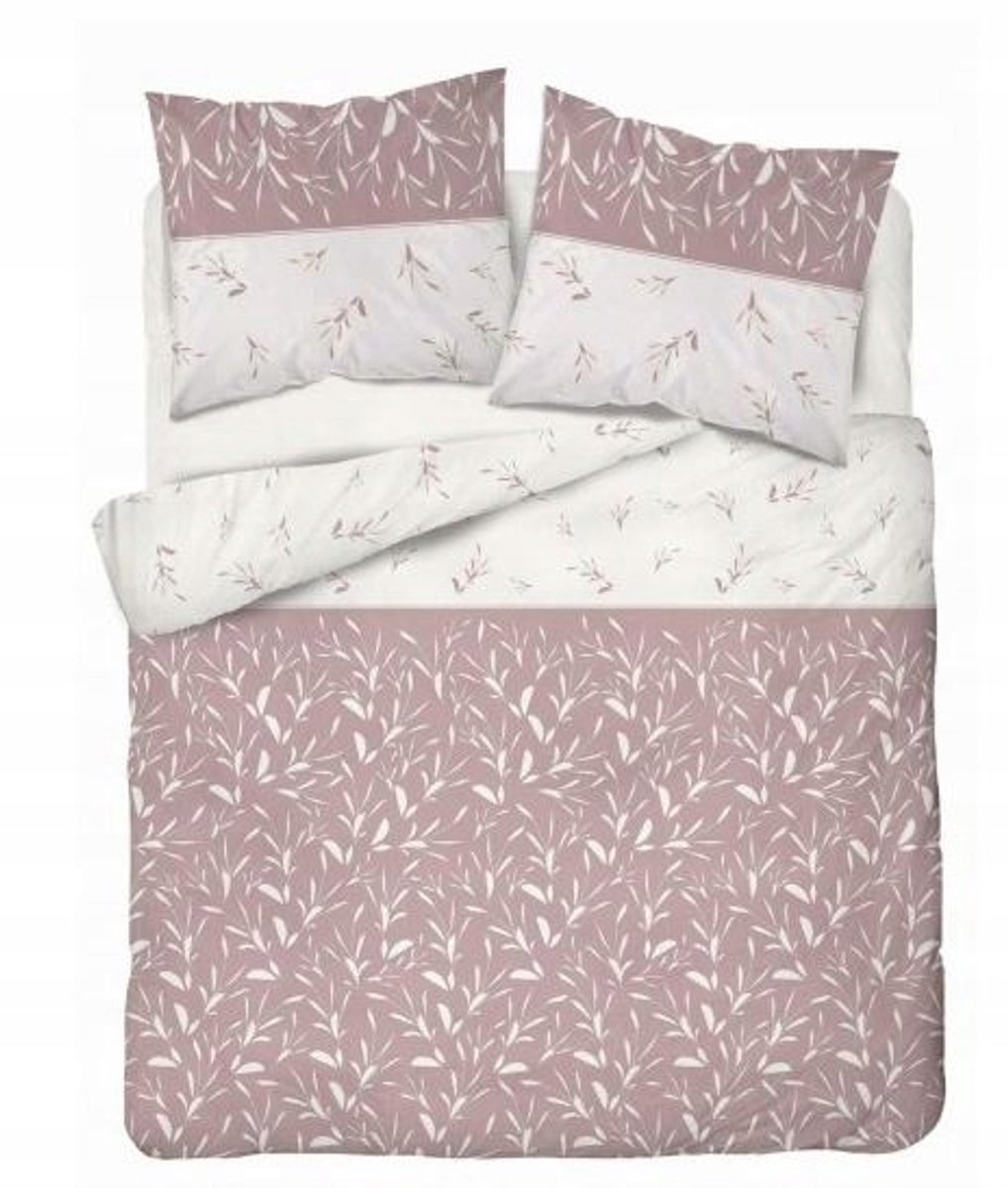 Washandjes Dekbedovertrek 220x200 Rose Wit Bladeren
