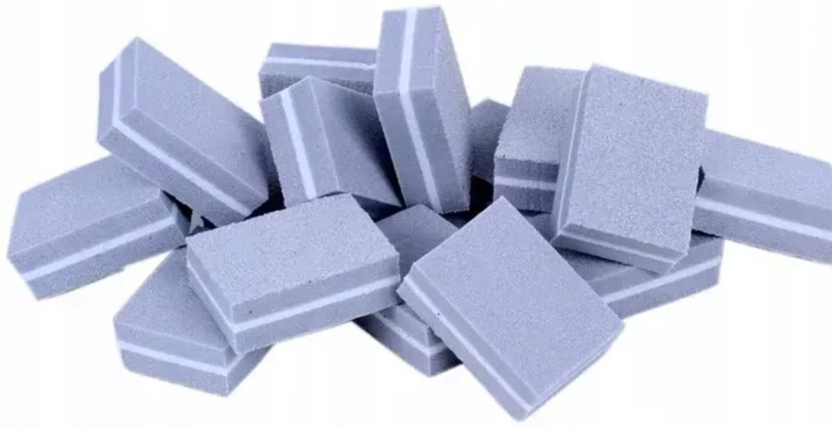 Mini Polijstblokken 100/180 Grijs - 400 Stuks