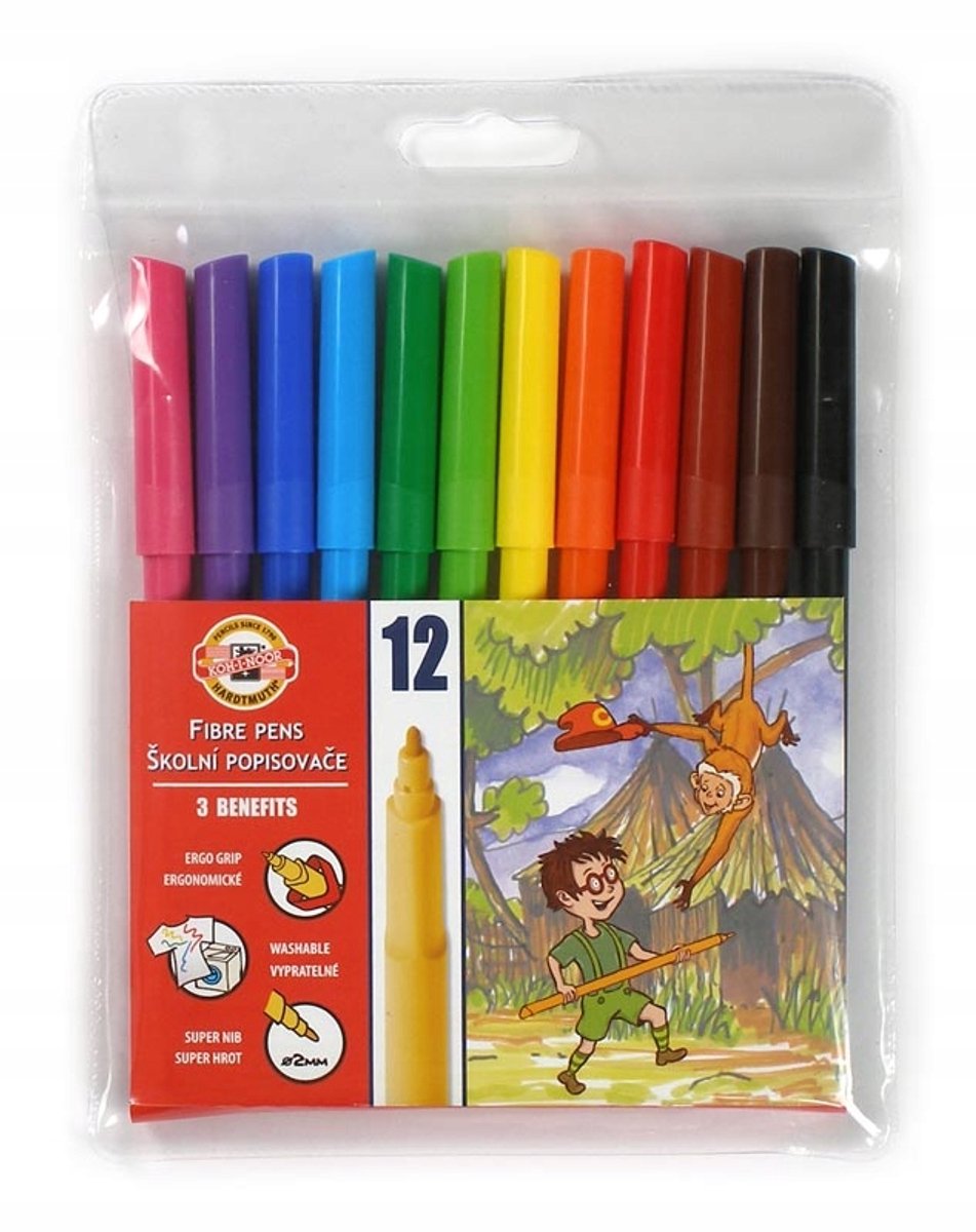 Koh-I-Noor Stiften Set - 12 Kleuren - School & Knutselen