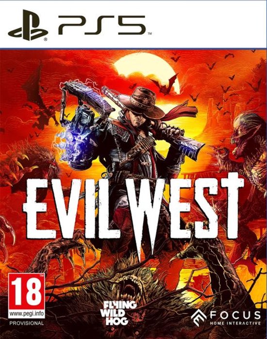 Cover art: man met geweer omringd door monsters en vleermuizen.