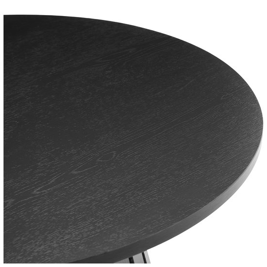 LIV Scandinavische stijl ronde 80cm salontafel zwart