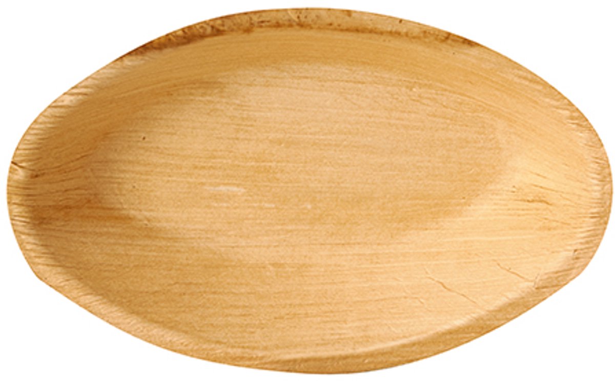25 Borden, palmblad pure ovaal 18 cm x 11,5 cm x 3 cm