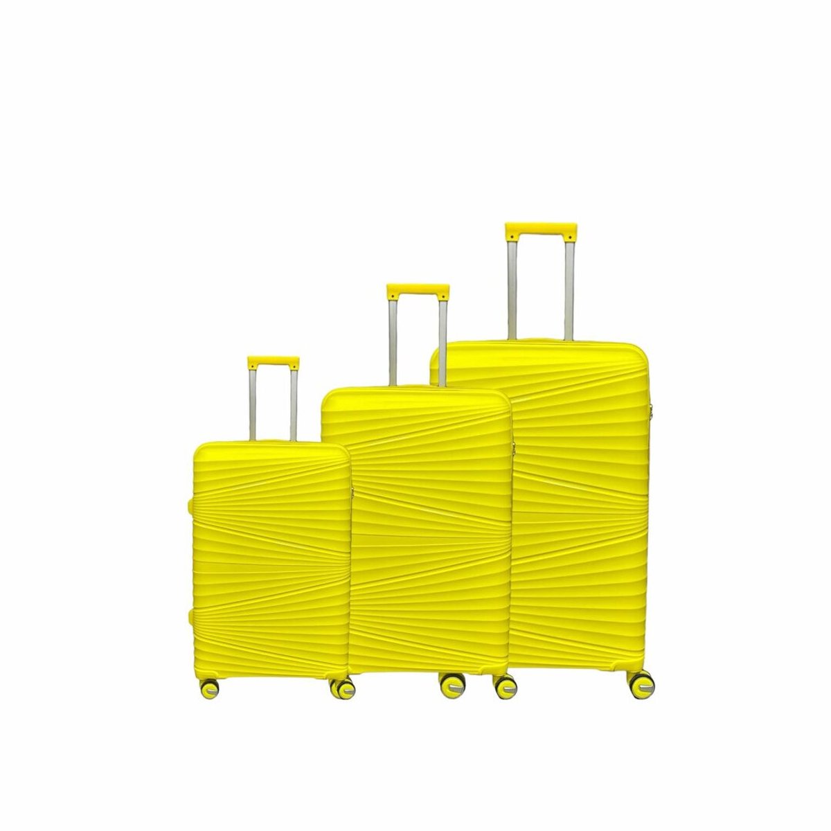Luxe Kofferset 3 delig - MOS© - set Reiskoffers - Dubbele wielen - 360° spinners - 100% Polypropyleen - Hard Case