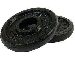 Tunturi Tunturi Halterschijven - Halter gewichten - 2 x 0,50 kg - Ø 30 mm - Gietijzer - Incl. fitness app