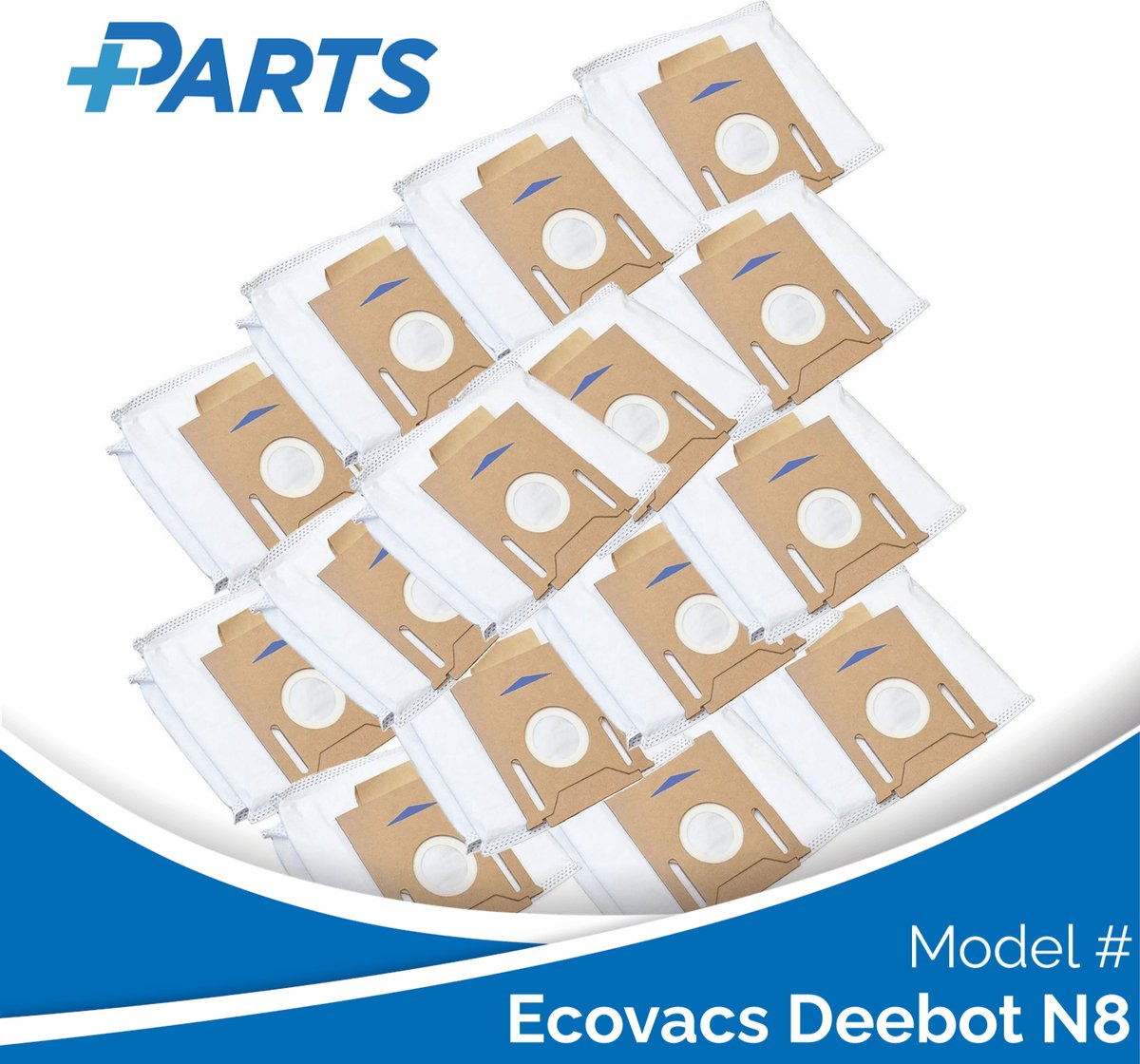 Ecovacs Deebot N8 Stofzakken (15 Stuks, Plus.Parts® alternatief voor D-DB03)