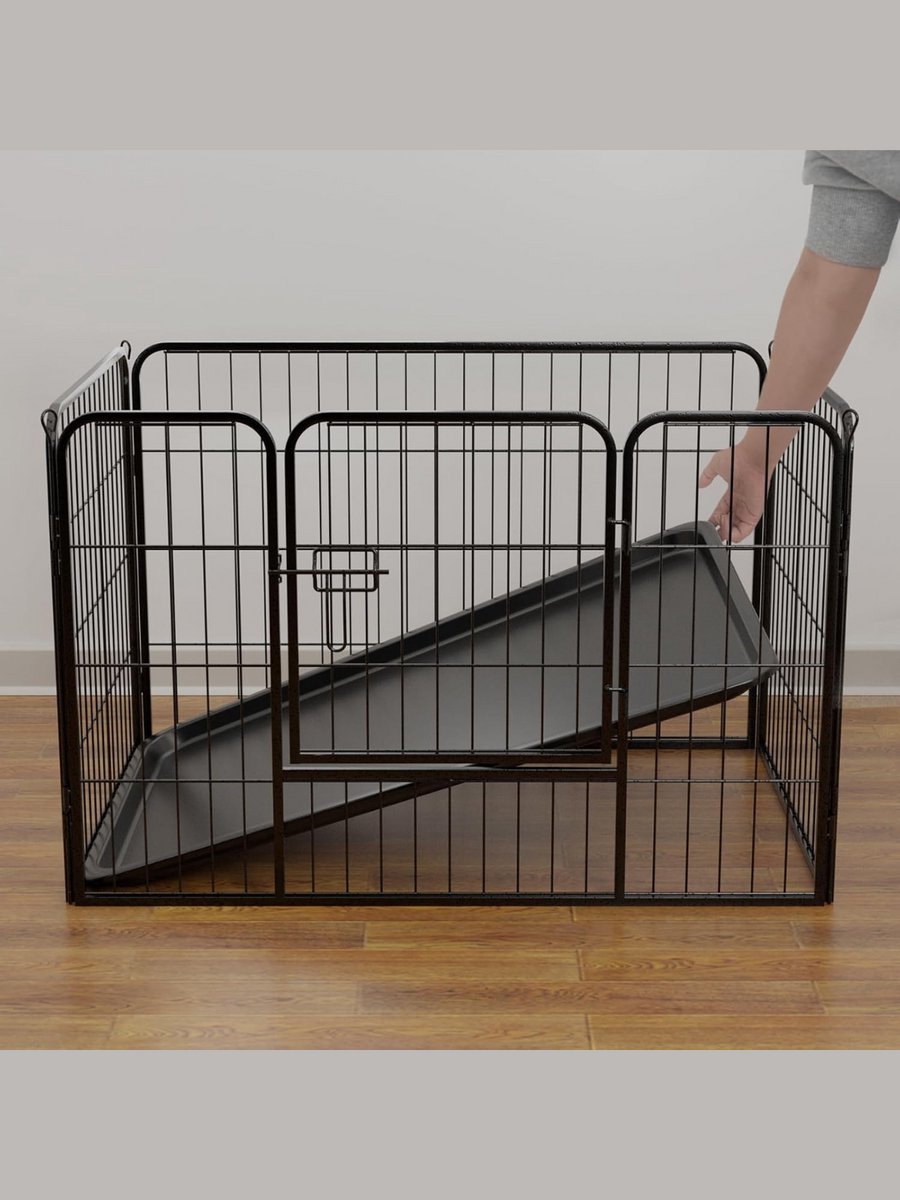 MMM® Kattenren - Kattenren Buiten - Hondenren - Binnen/Buiten - 91 x 61 cm - Zwart