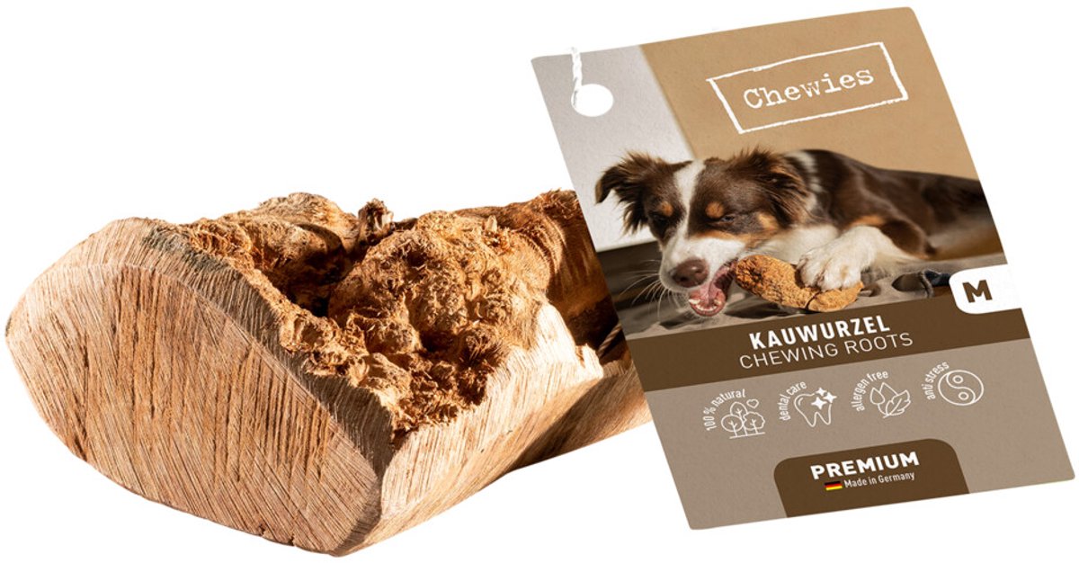 Chewies Kauwwortel Hondensnack M - 5 x - Voordeelverpakking