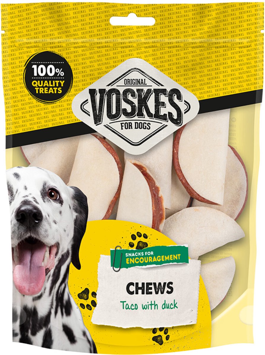 Voskes Hondensnack Taco met Eend - 400 gr
