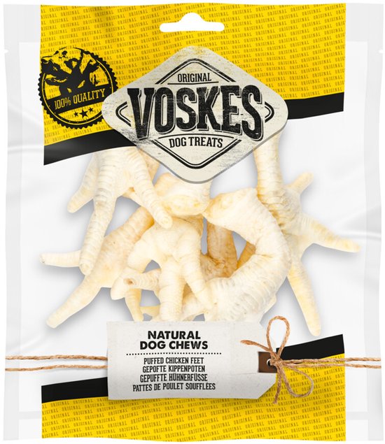 Voskes Gepofte Kippenpoten - 12 x 100 gr - Voordeelverpakking