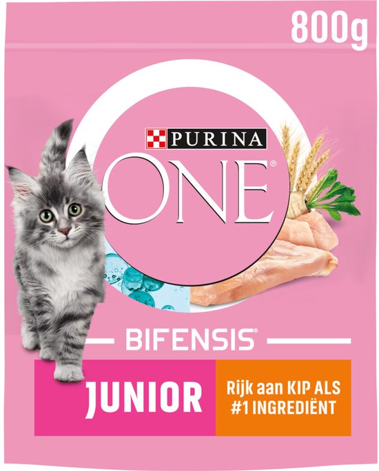 Purina ONE Junior - Kip/Granen - Kattenvoer - 800 g