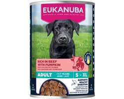 Eukanuba Hondenvoer Nat Life Care Dog Adult Rund en Pompoen - 6 x 400 gr - Voordeelverpakking