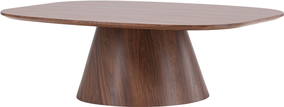 Nest living Trude Houten Salontafel Bruin - Deens ovaal - Woonkamer - Scandinavisch - Koffietafel - 120 x 39 cm