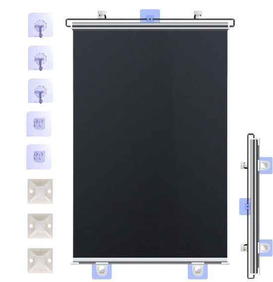 Magnetische Intrekbare Bandbarrière – 10 Meter, Zwart, ABS-behuizing, Nylon Band, Langzaam Terugtrekken, Voor Menigtebeheersing Binnen En Buiten