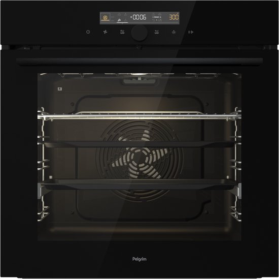 PELGRIM - Oven multifunctioneel zwart pyrol.