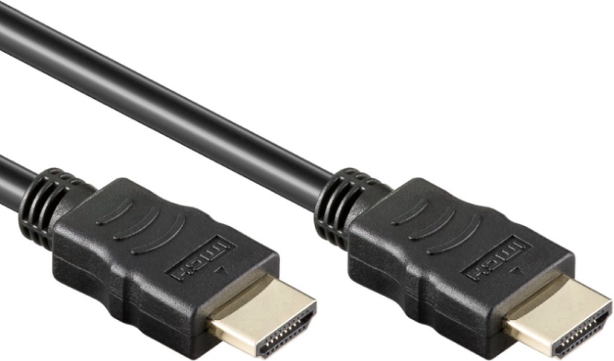 New Age Devi - 1.4 HDMI Kabel - High Speed Ultra HDTV - 4K - 3D - Verchoomd Goud - Zwart - 05 meter