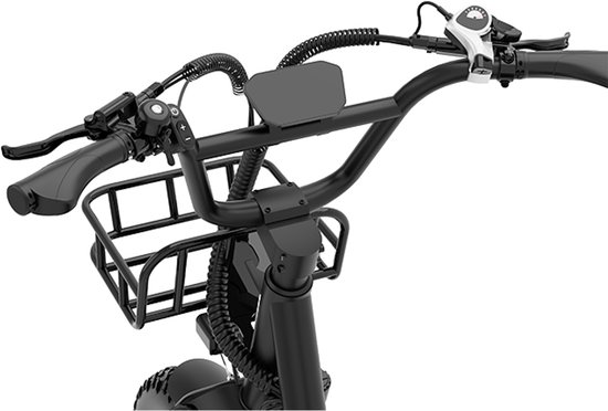 KOOLUX - X7 Elektrische Fiets - Fatbike - 20 x 4.0 Inch Dikke Banden - 48V 25Ah Lithium Accu - 250W Motor - Maximaal 25/u - Maximaal bereik 100km - Hydraulische remmen - 7-speed versnelling - LCD Scherm - Zwart - Rijklaar van KOOLUX — afbeelding 4