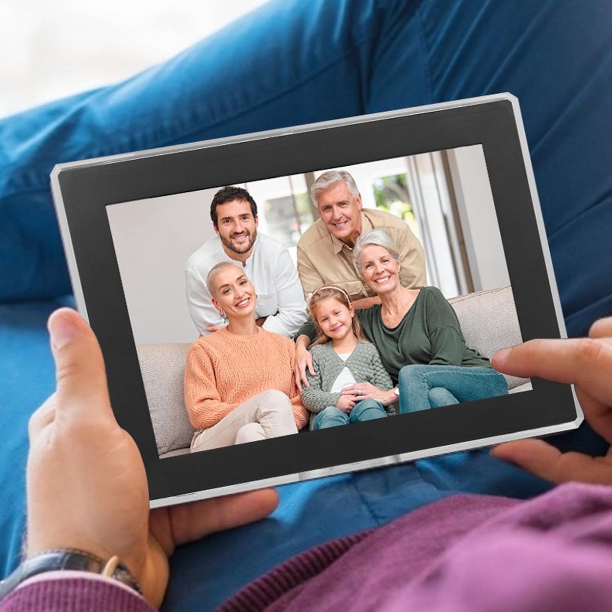 10.1 Inch Digitaal Fotolijst met Hoogwaardige Beeldkwaliteit en Draadloze Verbinding — cadeau in Wonen & Interieur - foto 2