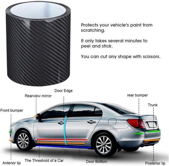 Kaliwa Universele beschermfolie voor instaplijsten, 5 cm x 9 m