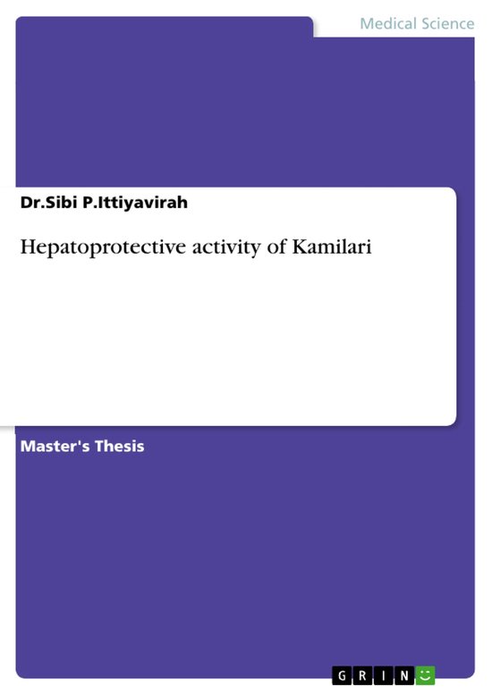 Hepatoprotective activity of Kamilari - cover