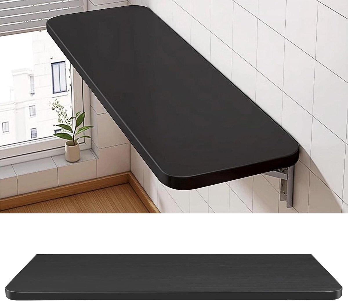 Multifunctionele Scandinavische Opklaptafel voor Wand - Ruimtebesparend Design voor Binnen en Buiten - 80 x 50 cm