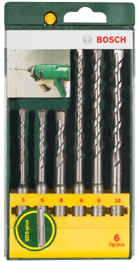 Bosch Hamerboorset - 6-delig - SDS plus