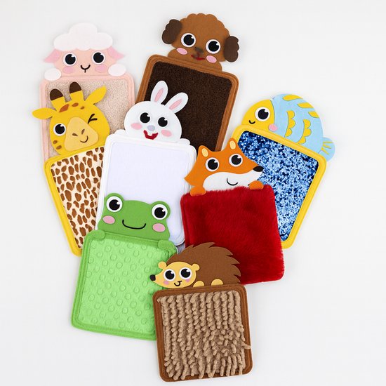 LuukyBB - Zintuiglijk Sensorische Snoezel Speelmat – Tummy Time - Hand Oog Coördinatie Stimulatie Montessorri Speel Matten - Sensory Sensorisch Kinder Speelgoed Baby 0 1 Jaar Mat - Activiteitenbord Autisme Ontprikkelen Kinderspeelgoed Busy board