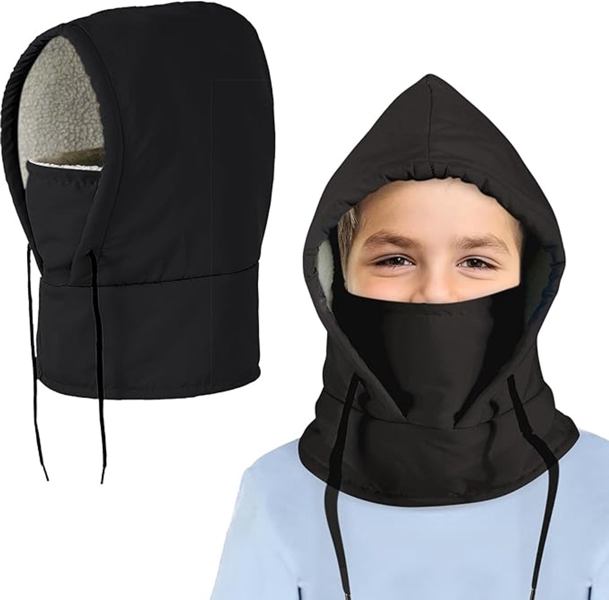 AYPOW Thermische fleece bivakmuts voor kinderen