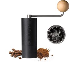 Lichtgewicht handmatige koffiemolen voor moka pot en Franse pers – Roestvrij staal conische braammolen met 20g capaciteit