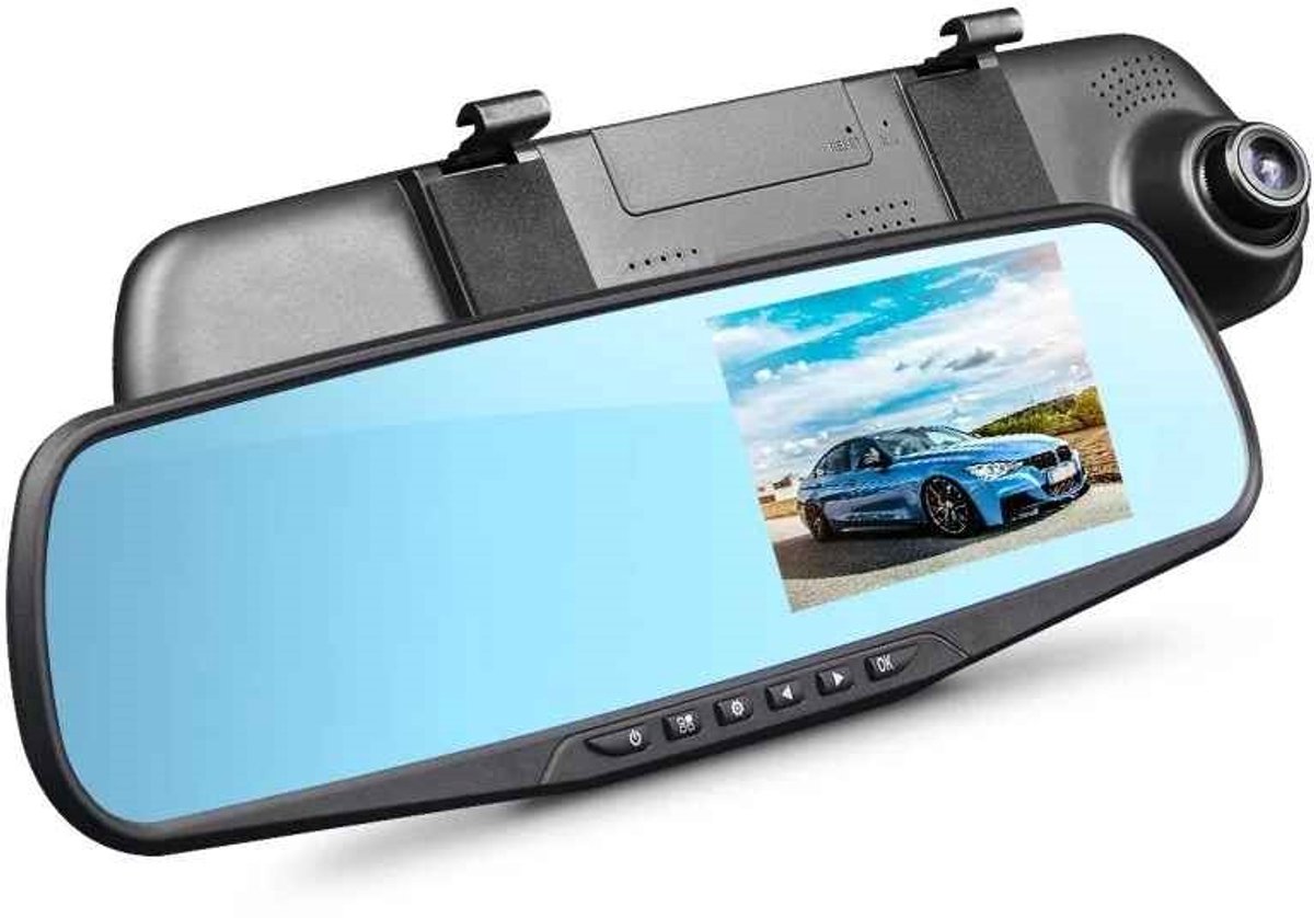 DrPhone OptiSafe BlackBox DVR – 1080P Full HD Dashcam – Dual Lens – Nachtzicht – Parkeerassistent – G-Sensor – Bewegingsdetectie – Achteruitrijcamera - Loop Recording