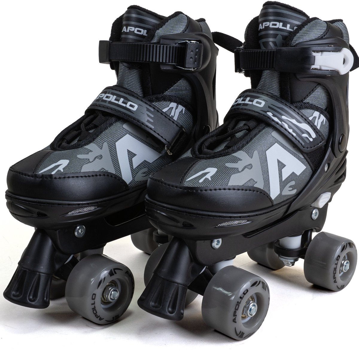 Apollo Champion Verstelbare Quad Skate – verstelbare rolschaatsen voor kinderen, comfortabele, in maat verstelbare LED-rolschaatsen, voor meisjes en jongens, maten 31 – 42