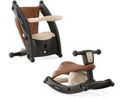 foto van Deryan Tobi 2-in-1 Stoel en Schommelstoel - Bruin/Cream