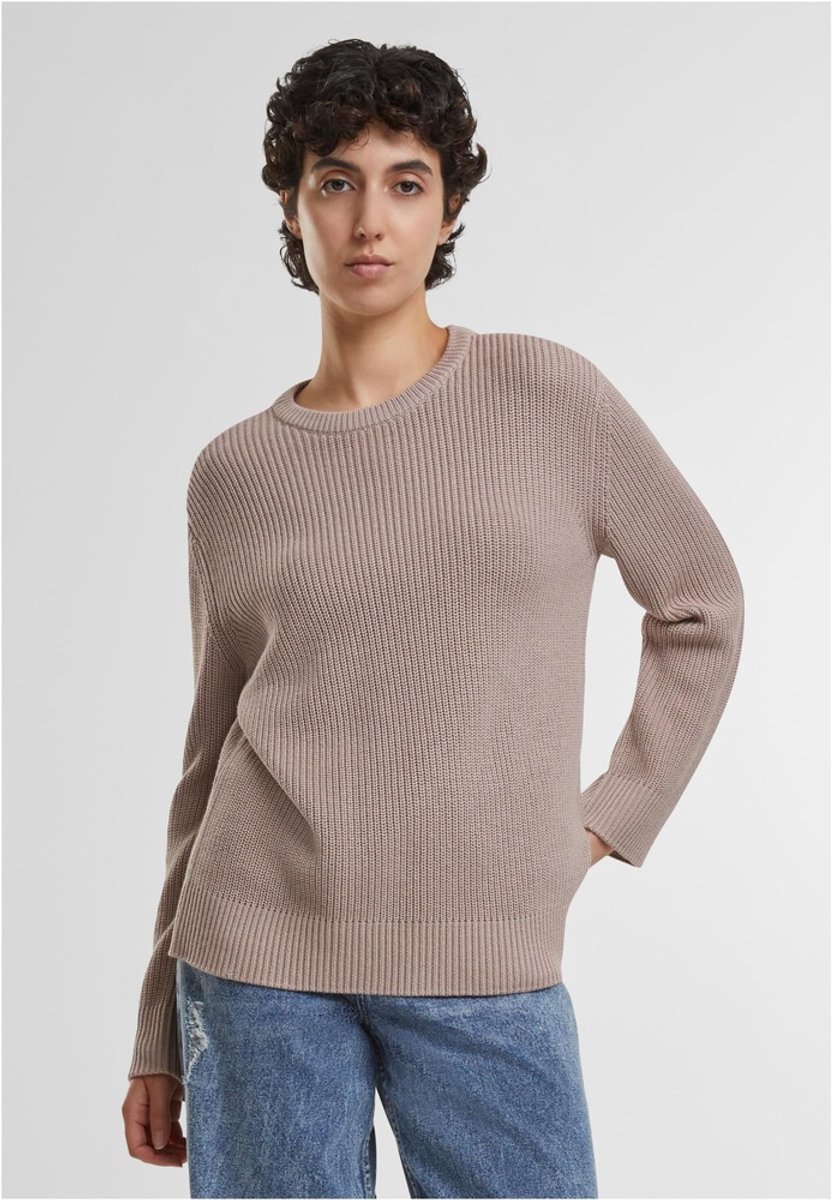 Urban Classics Rib Knit Sweater/trui XS Roze