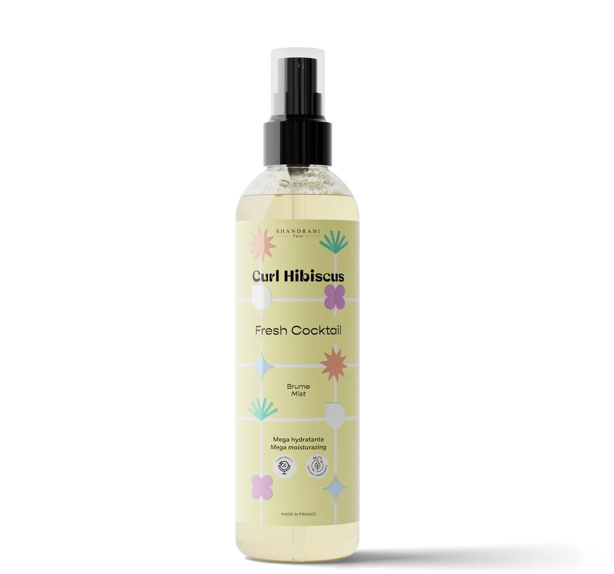 SHANDRANI Curl Hibiscus Fresh Cocktail Mist – Levendige en stralende krullen in één spray, 250ml