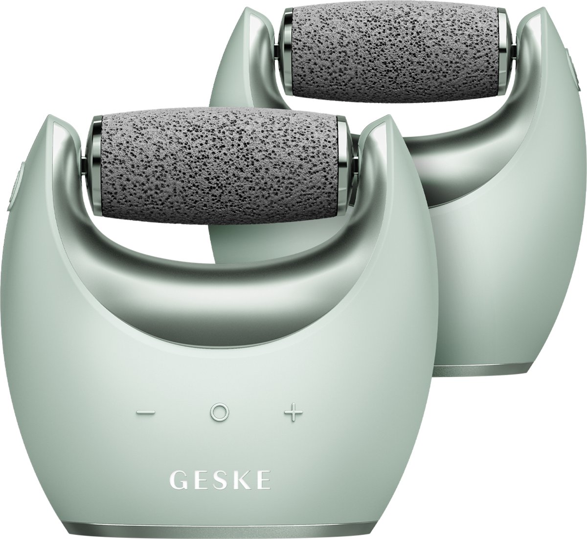 GESKE Compact Electric Pumice Foot Smoothing Roller | 7 in 1 | Elektrische Voetvijl & Exfoliator | Langdurige Puimsteen | Voor Zachte Voeten | Geavanceerde Eeltverwijdering