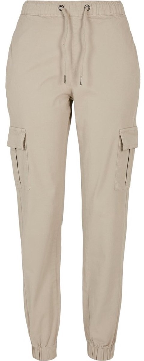 Urban Classics High Waist Cargo Comfort softseagrass Dames joggingbroek XL Groen
